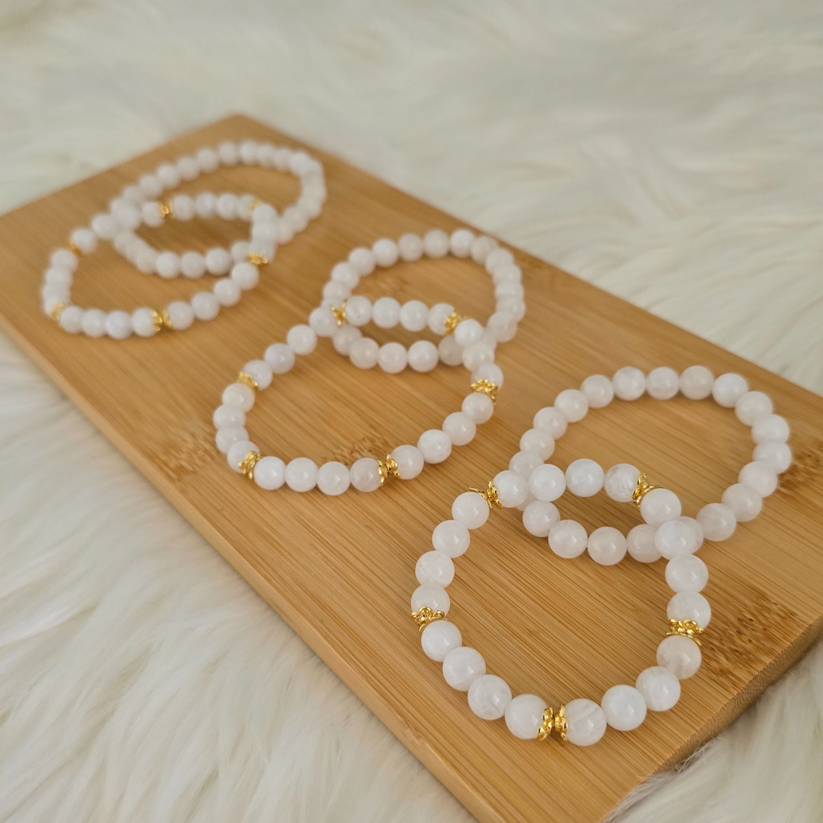 [Adult] Rainbow Moonstone Bracelet