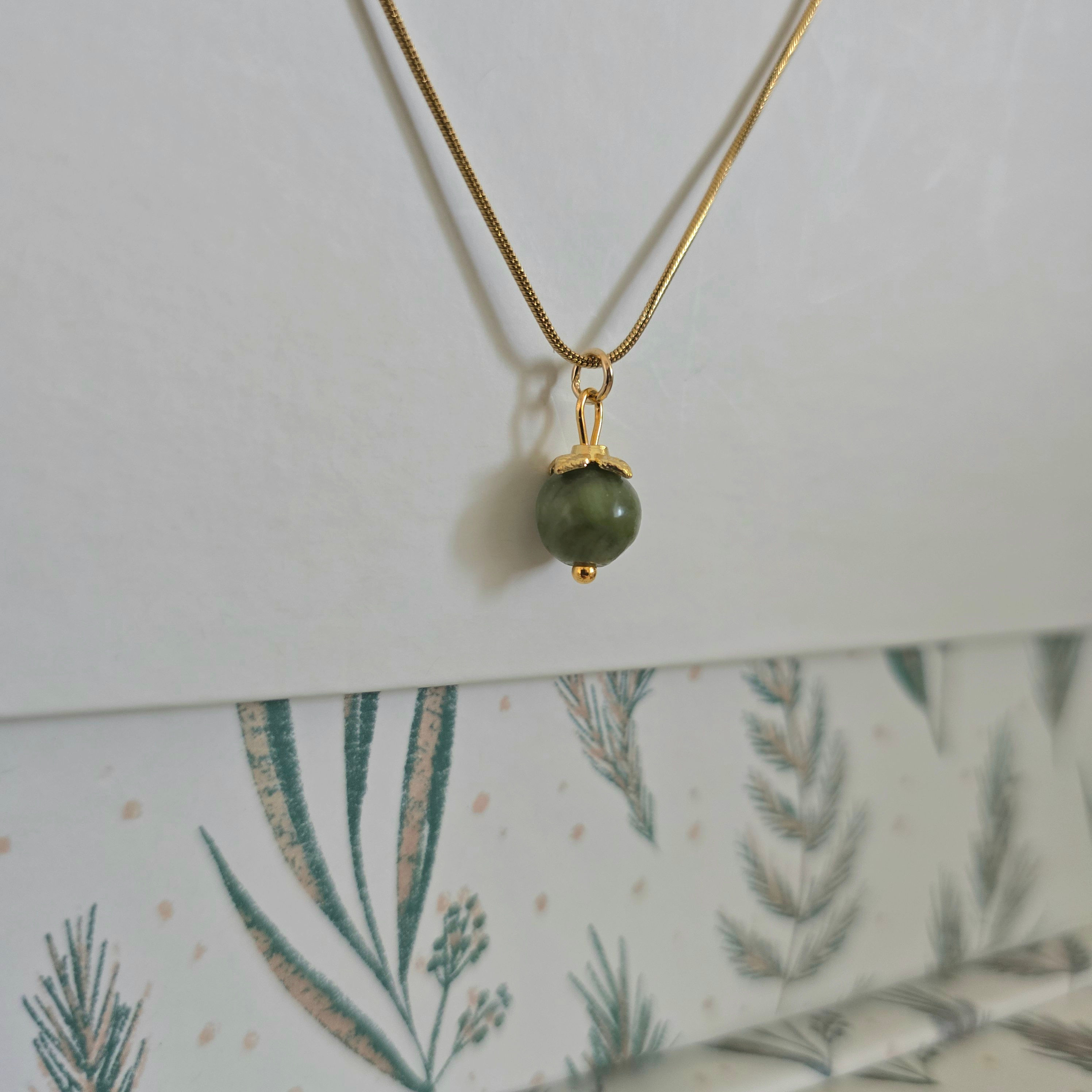 Olivine Jade Necklace