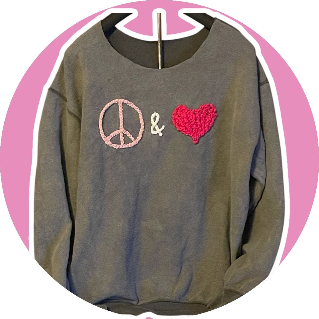 Flashdance Neckline Peace & Love Collection