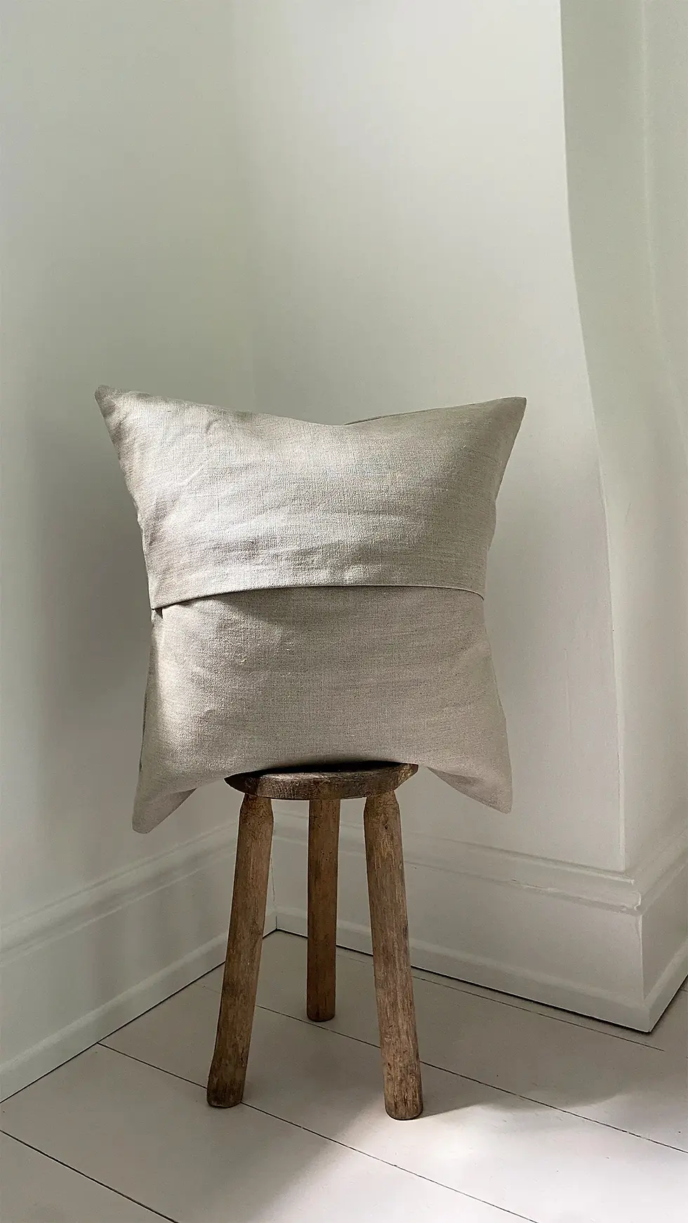 Thumbnail: 'Twin Vessels II' | Collage Linen Cushion