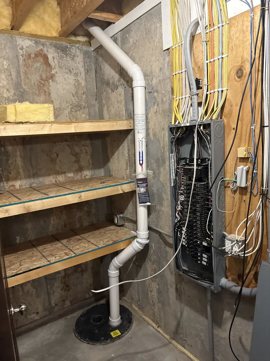 radon mitigation system in Lodi WI - sump pump system
