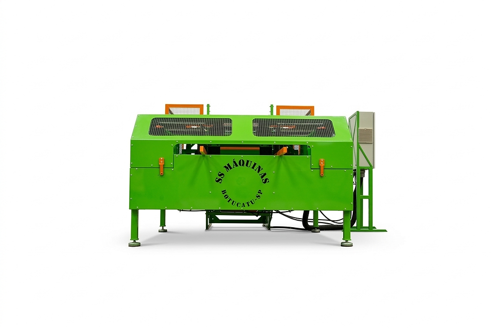 Miniatura: Cortadora de cava para paletes com unitizador.