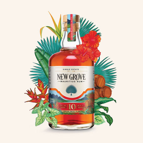 New Grove Gin Illustration