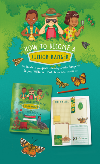 How to become a junior ranger activity booklet for Orange County Parkes