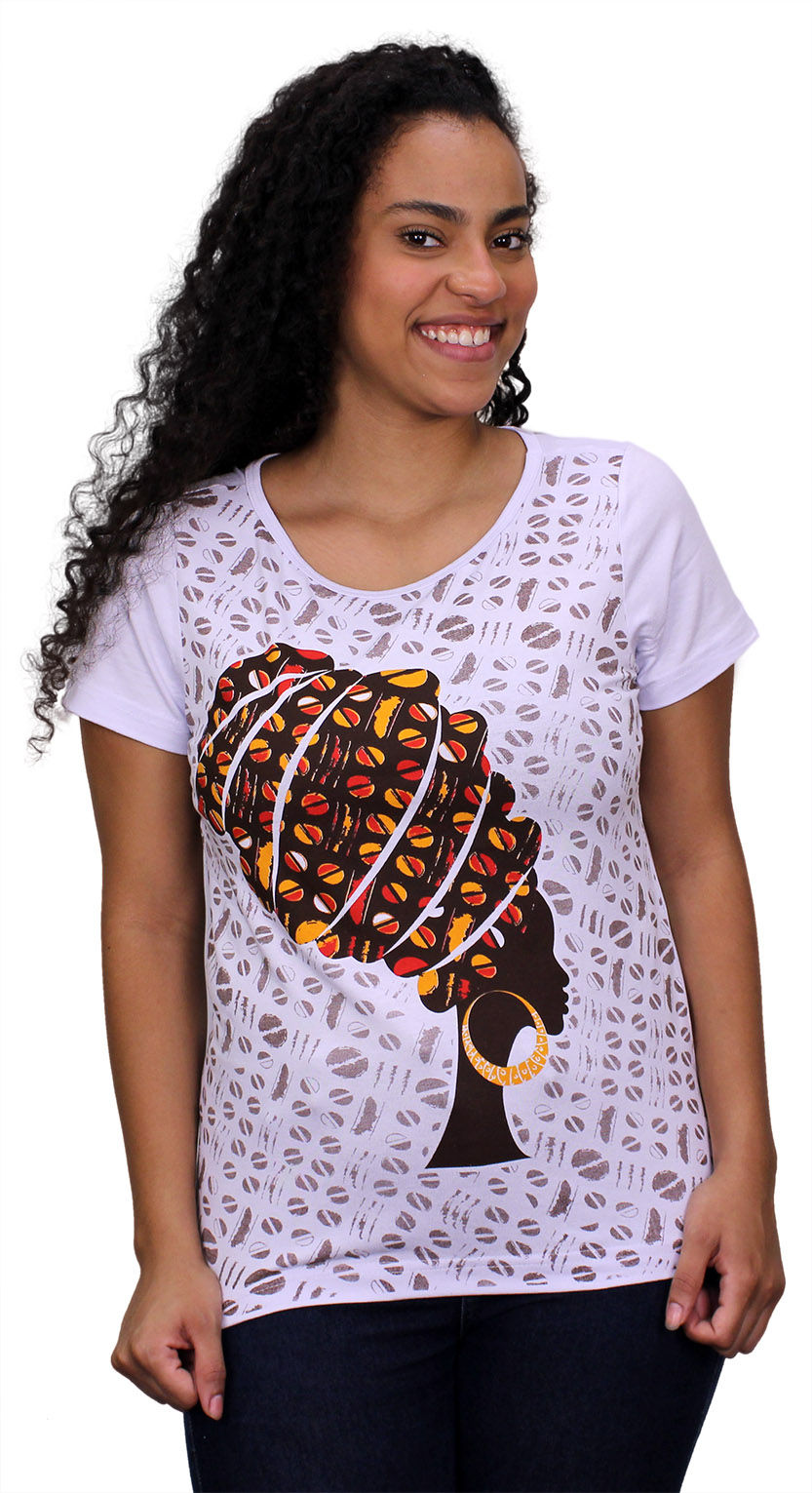 T-SHIRT FEMININA TURBANTE