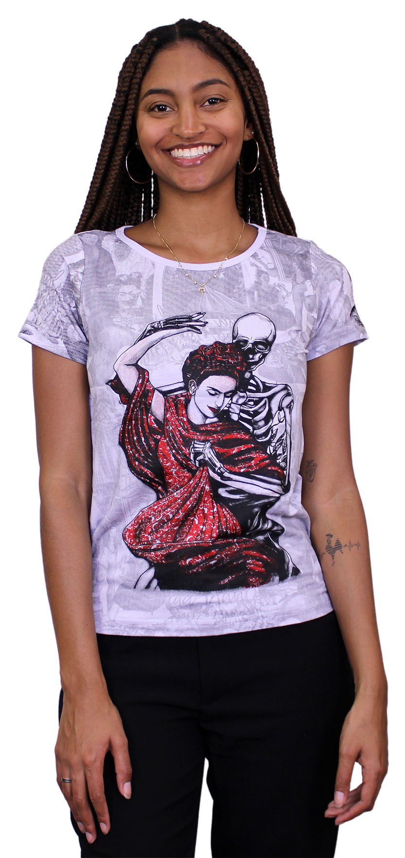 T-SHIRT FEMININA FRIDA DANÇA