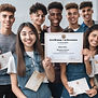 young people holding certification of achievement .jpg