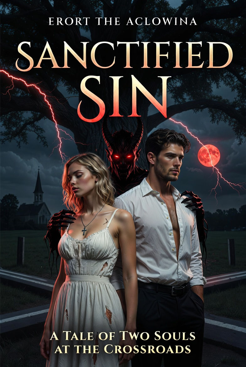 Dark, mysterious book cover with two characters.