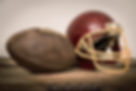 Vintage Helmet and American Football Bal