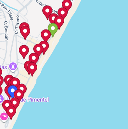 Perla Del Sur Torremolinos gluten free restaurant map