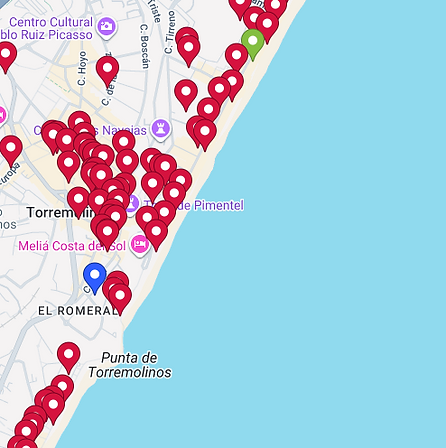 gluten free restaurants map hotel ritual torremolinos