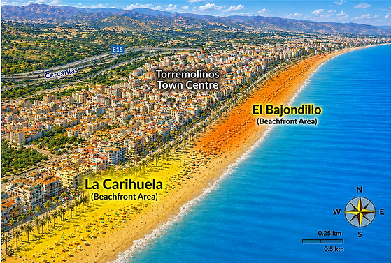 gluten free restaurants map for la carihuela