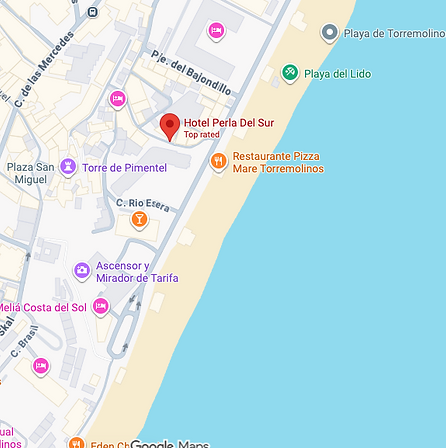 Perla Del Sur Torremolinos gluten free map
