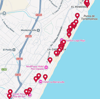 la carihuela gluten free food map