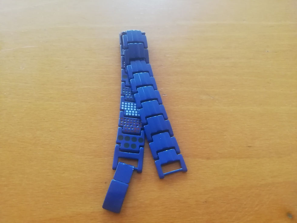 Miniatura: Pulseira Equilíbrio, Bio-Saúde (Magnética, Infravermelhos) Azul