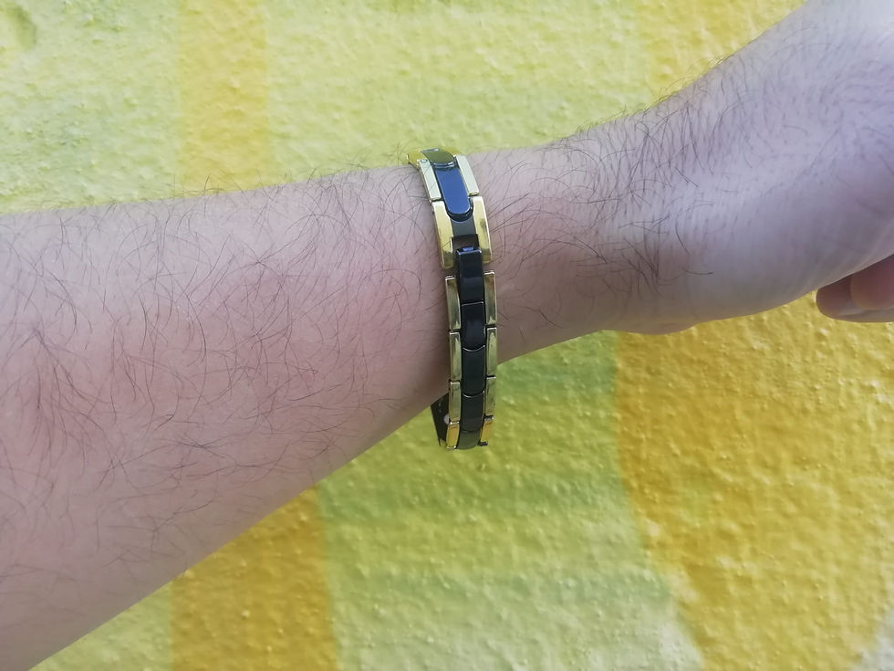 Miniatura: Pulseira Equilíbrio (Nova) preta dourada