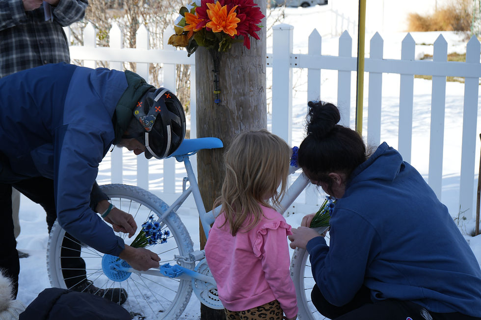 đ°BIDDEFORD | Memorial for Bicyclist Struck and Killed by UPS Truck