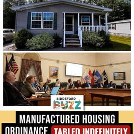 BREAKING: Biddeford City Council Votes to Table Manufactured Housing Ordinance Indefinitely