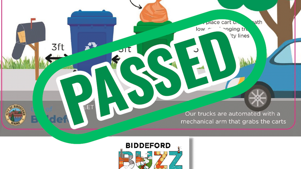 📰BIDDEFORD | 2 Bag Limit Takes Effect in 30 Days | Passed Unanimously