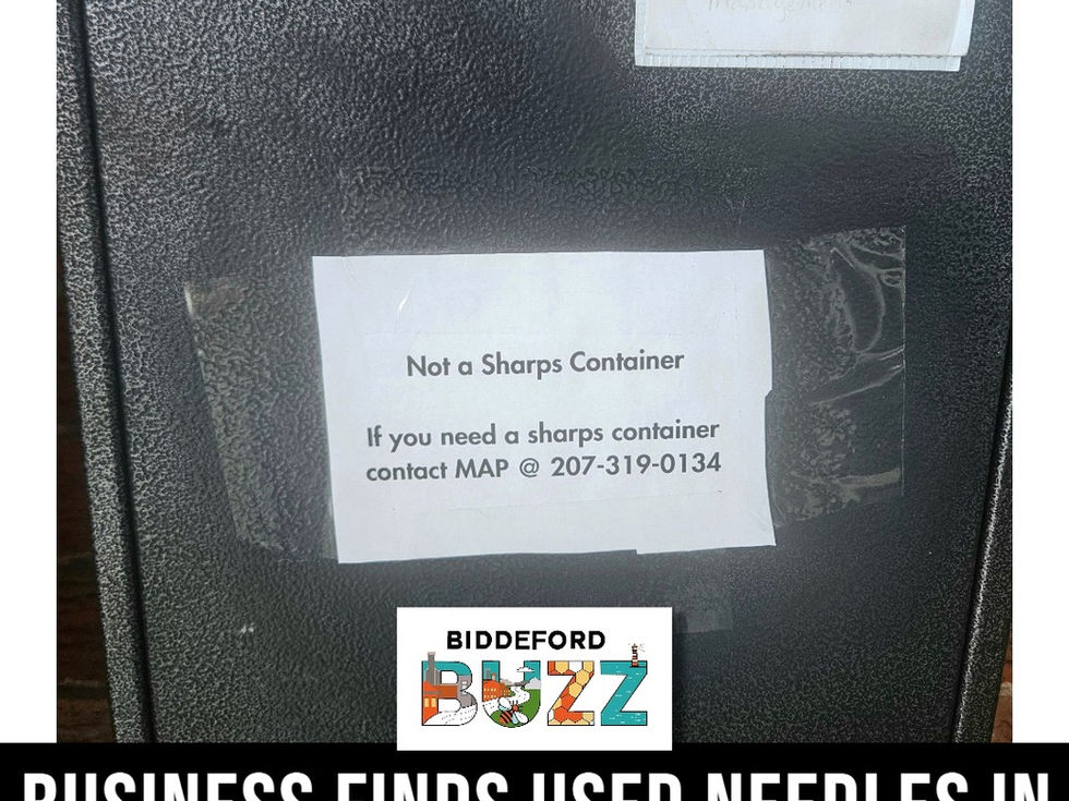 📰BIDDEFORD | Business Finds Used Needles in Mailbox... Multiple Times