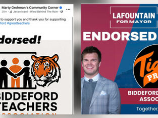 📰BIDDEFORD | Teachers Association Endorses 2 Mayoral Candidates?