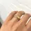 Thumbnail: Gold Wedding Band Textured With Your Own Beach Sand