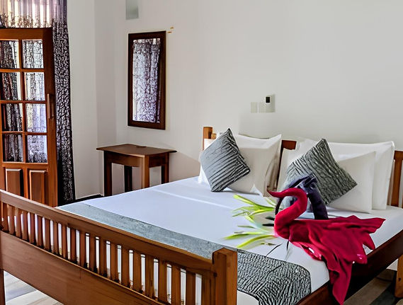 Zimmer der Hela Moksha Klinik während der Panchakarma-Kur