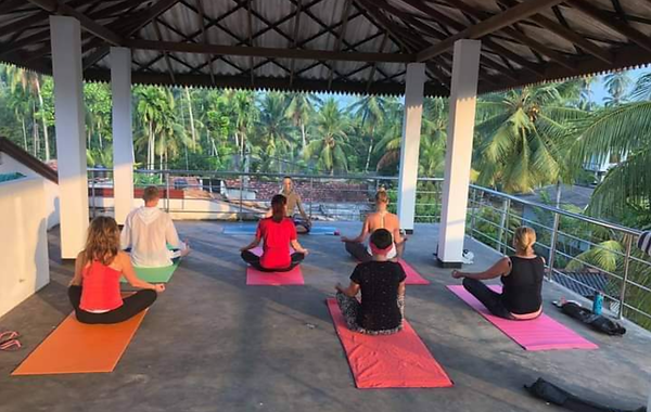 Stille Meditation während der Panchakarmakur in der Moksha Villa