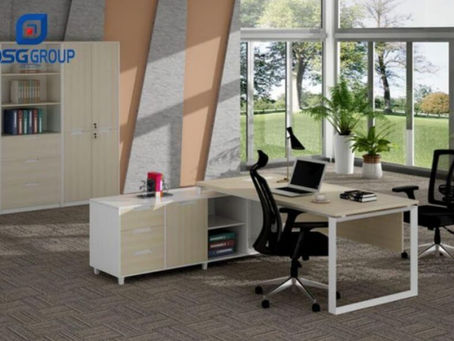 Bàn giám đốc chân sắt | DSG GROUP