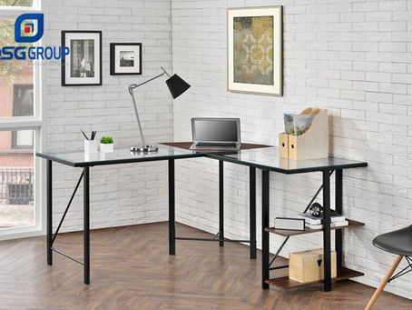 Khám phá ngay 40 mẫu bàn làm việc chữ L đẹp độc đáo 2024 | DSG GROUP 5