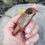 Thumbnail: Mini Live Edge Manzanita Wood Smoking Pipe with Blue Turquoise Inlay