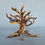 Thumbnail: Mini Manzanita Tree Sculpture with Blue Turquoise Deep Green Malachite Inlay 