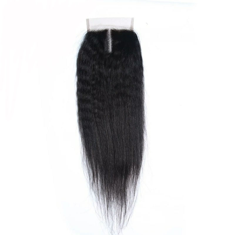 4*4 top closure kinky indienne- cheveux 100% naturels