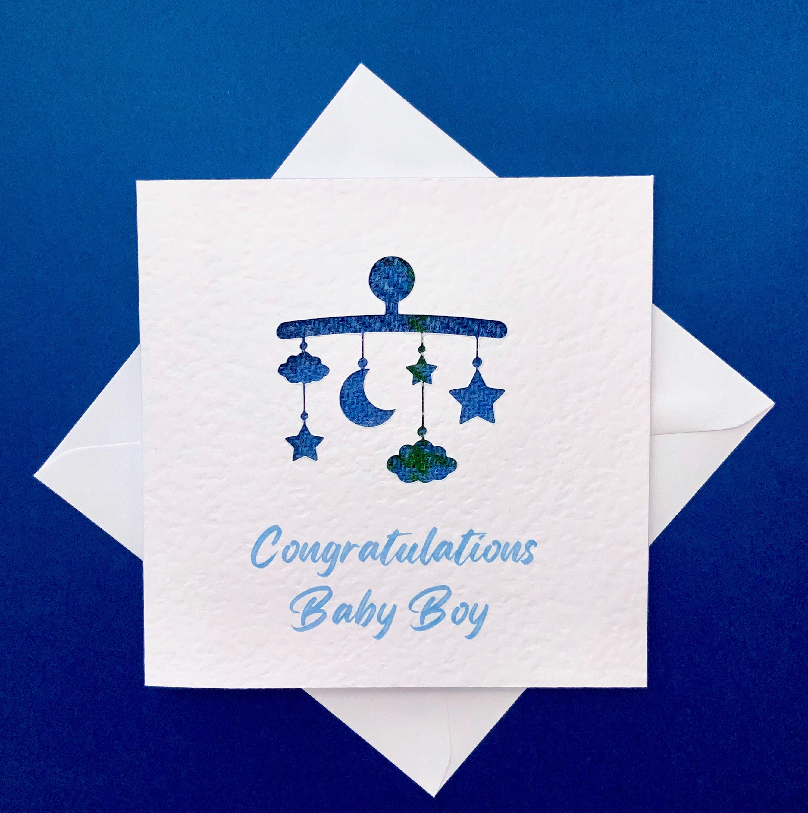 Baby Boy Mobile Greeting Card