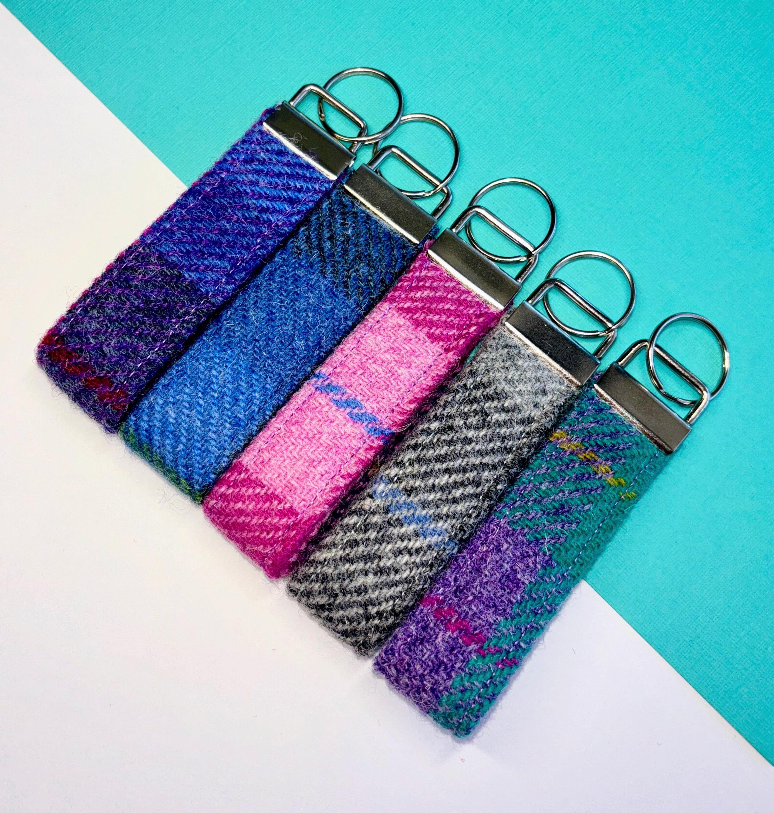Harris Tweed Keyfobs Keyrings
