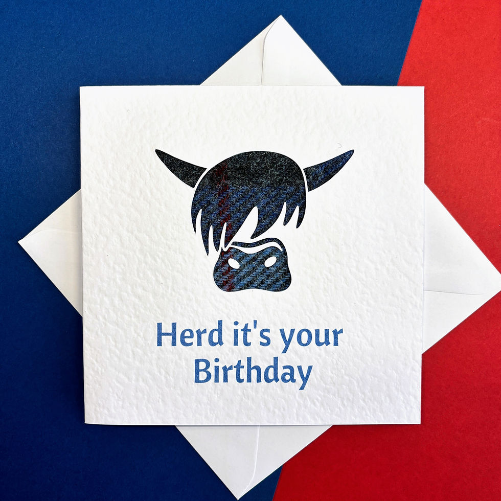 Thumbnail: Herd It's Your Birthday Highland Cow Card