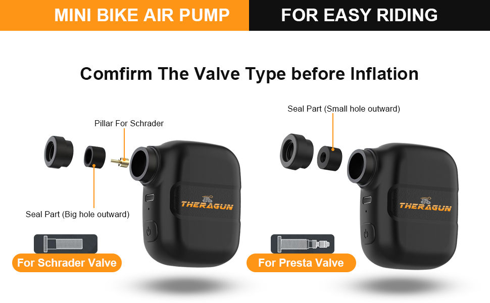 Miniatura: Mini Portable Bicycle Pump Rechargeable Electric Air Inflator 100PSI 5V Type-C B