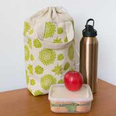 Insulated Lunch Tote Green Succulent-10.