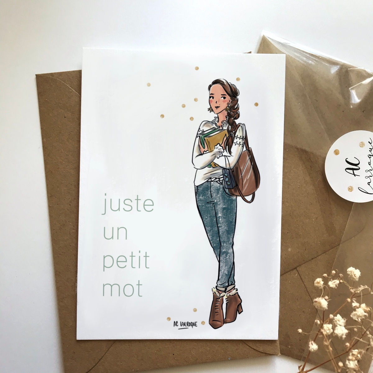 Carte Juste un petit mot