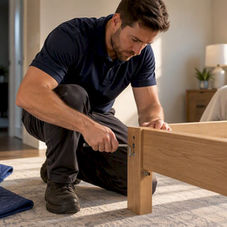 Mover assembling anonymous bed frame component