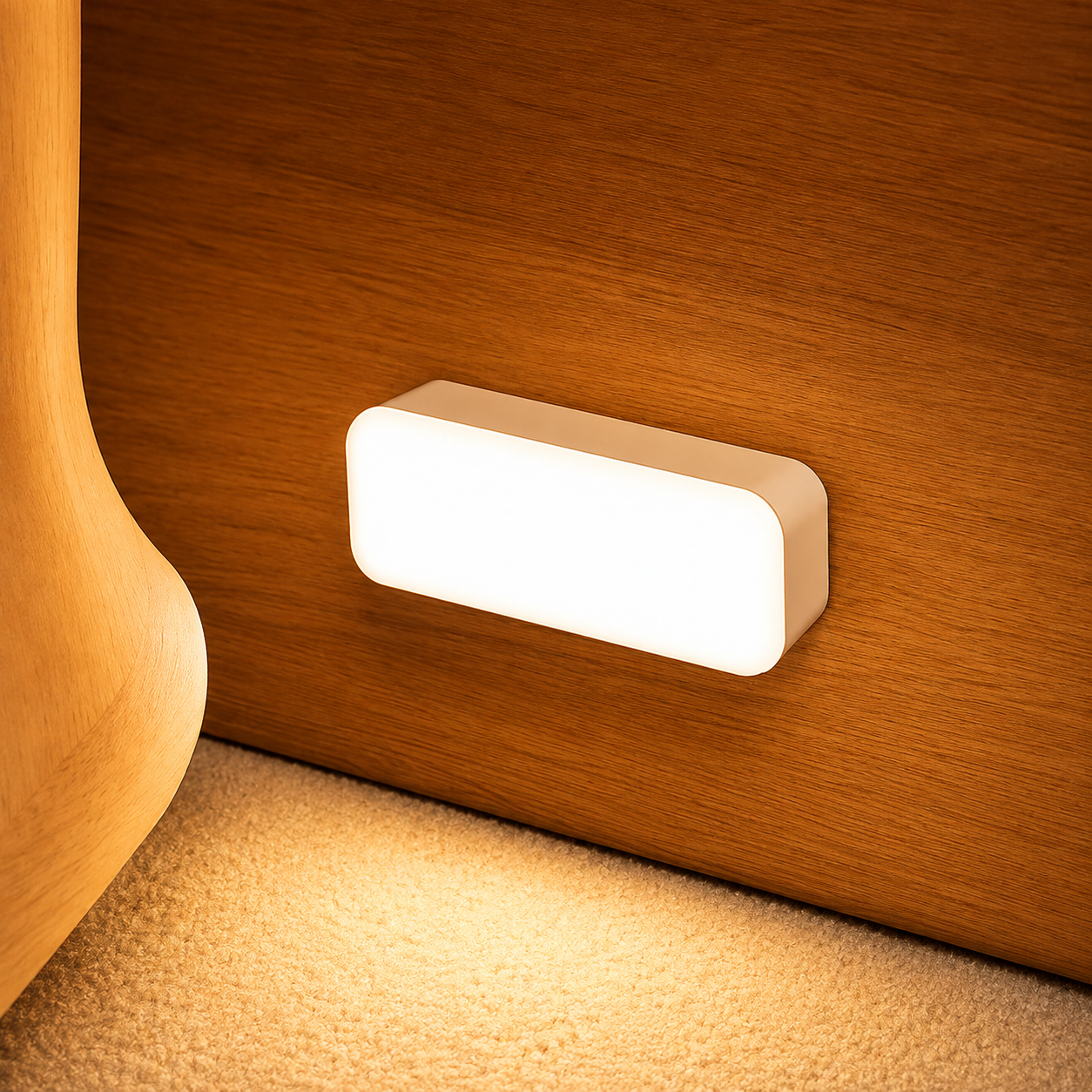 Night Lamp With Motion Sensor Rechargeable LED USB Night Light Wireless Led Beds