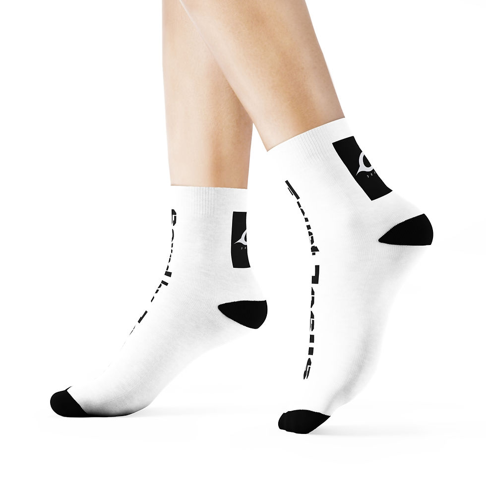 Thumbnail: Inspirational Crew Socks - "Trust Jesus" & "Saved by Jesus" 