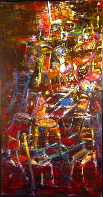 Terdik Szilvia Hierarchia című festménye