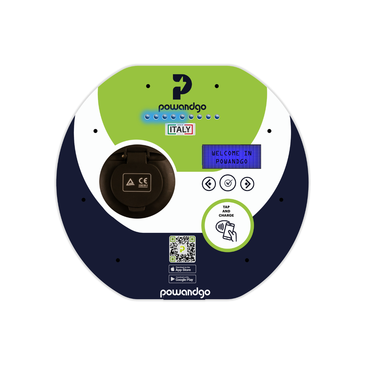 WALLBOX DA 22KW - CAVO/PRESA