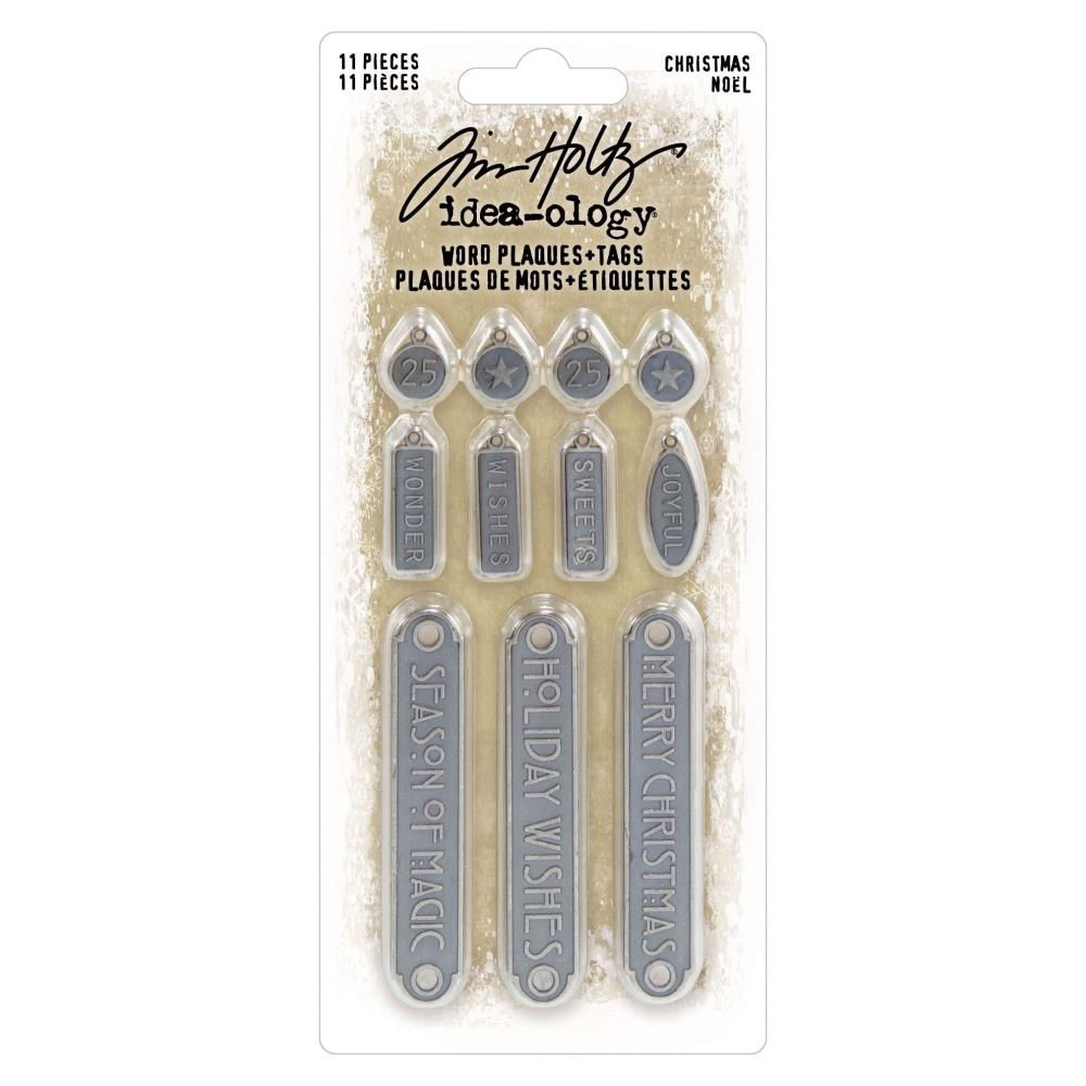 Tim Holtz Christmas Idea-ology - Word Plaques + Tags - TH94446