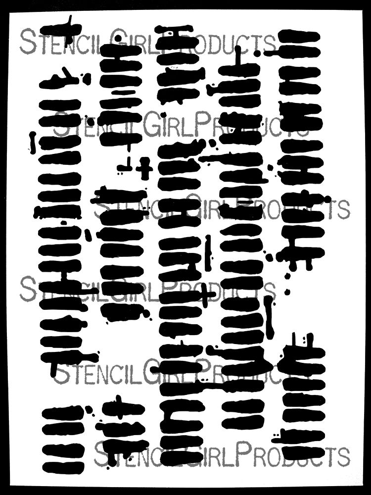 Stencil Girl -Seth Apter - Stencil - Grate Full - L919