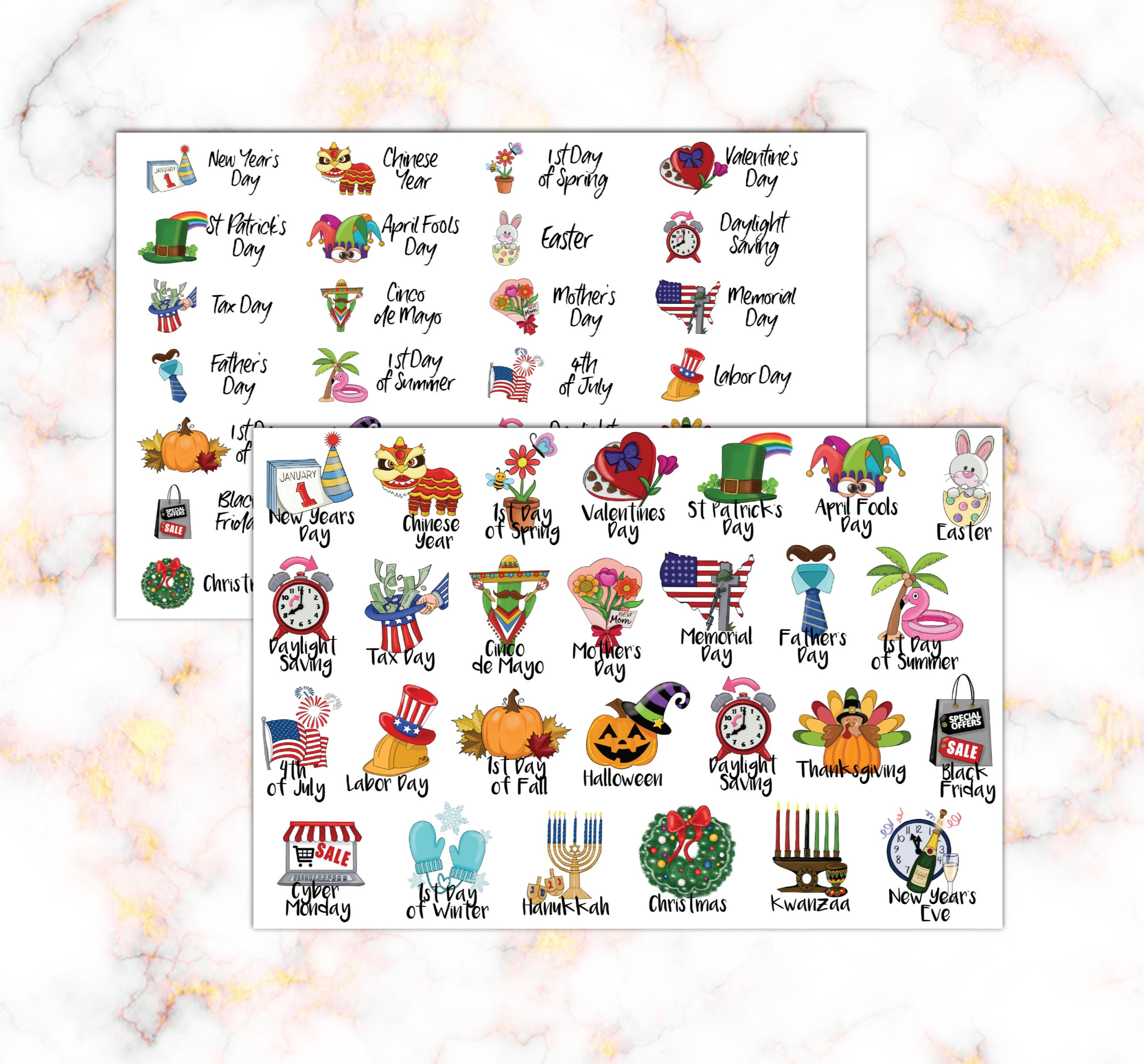 Calendar Holiday Stickers | EXCLUSIVE