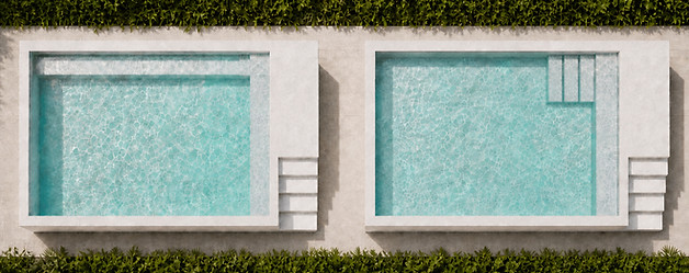 FlexPools modular pool model, size and interior layout options
