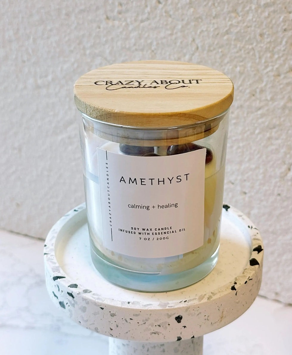 Thumbnail: Energy Crystals •Handmade Scented Candle • Positive Energy