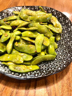 枝豆のペペロンチーノ